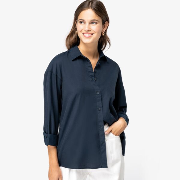 Spasso Ladies Long Sleeve TENCEL™ Shirt Thumbnail