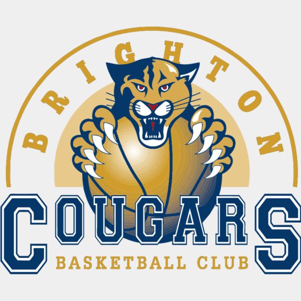 Brightin Cougars logo FOR BLUE Tops Thumbnail