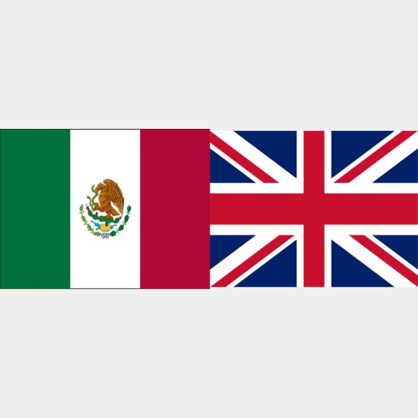 Mexico & UK flags Thumbnail