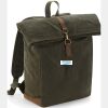 Quadra Heritage Waxed Canvas Backpack Thumbnail