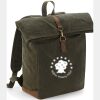 Quadra Heritage Waxed Canvas Backpack Thumbnail